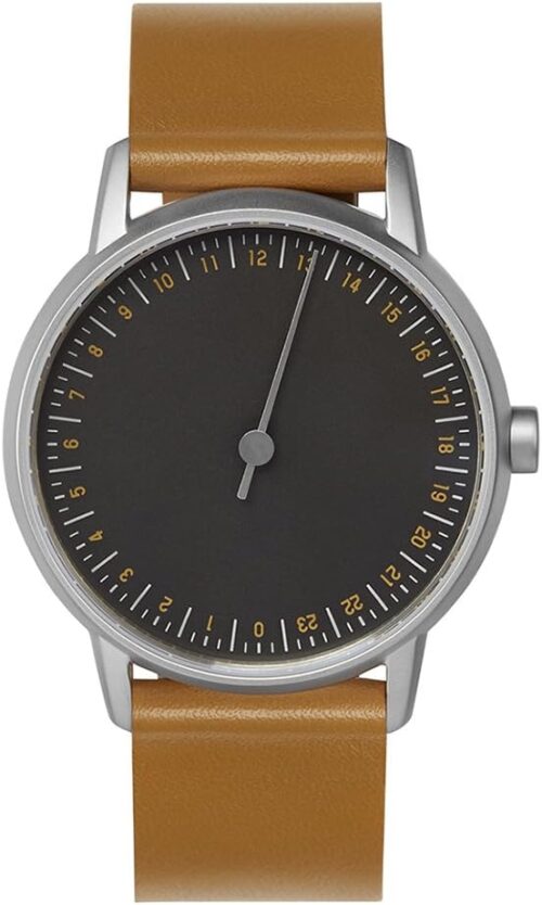 Round 04 - Brown Leather, Silver Case, Grey Dial