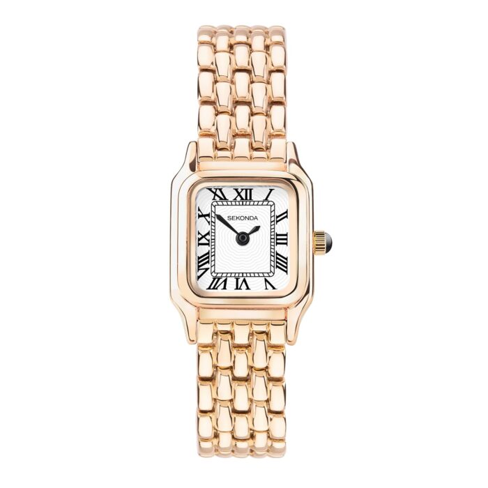 Sekonda Monica Ladies 20mm Quartz Watch in White with Roman Numerals, Analogue Display and Alloy Strap