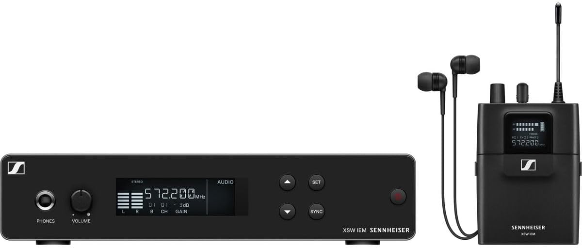 Sennheiser XSW-IEM Wireless In-ear monitor System A Band,Black