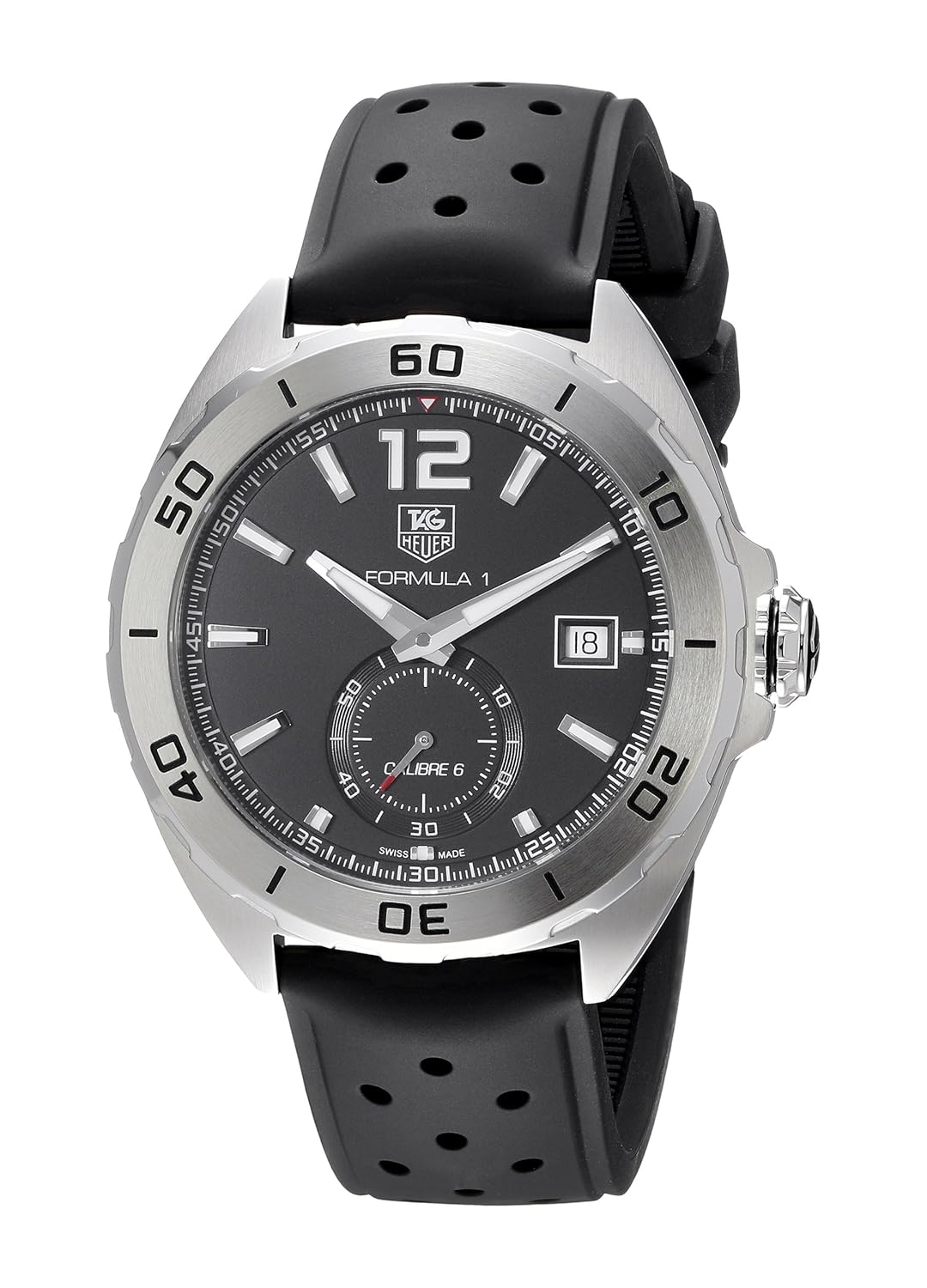 TAG Heuer Men’s WAZ2110.FT8023 Analog Display Automatic Self Wind Black Watch
