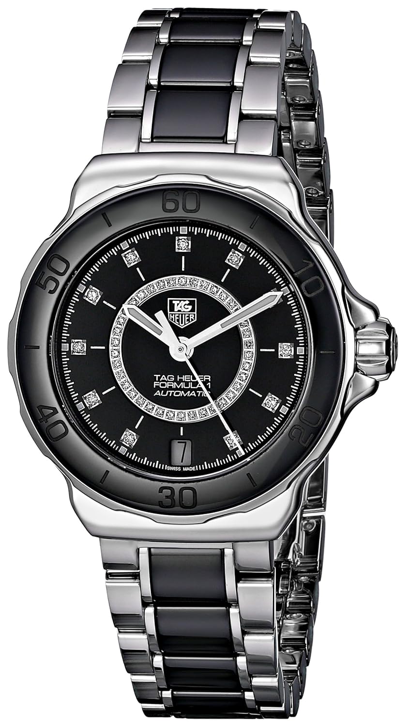 TAG Heuer Women’s WAU2210.BA0859 Formula 1 Analog Display Swiss Automatic Silver Watch