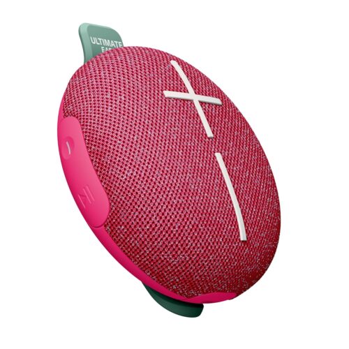 Ultimate Ears MINIROLL Ultra-Portable Waterproof Bluetooth Speaker, Big Bass, IP67 Dustproof, 131 ft (40 m) Range - Calming Pink