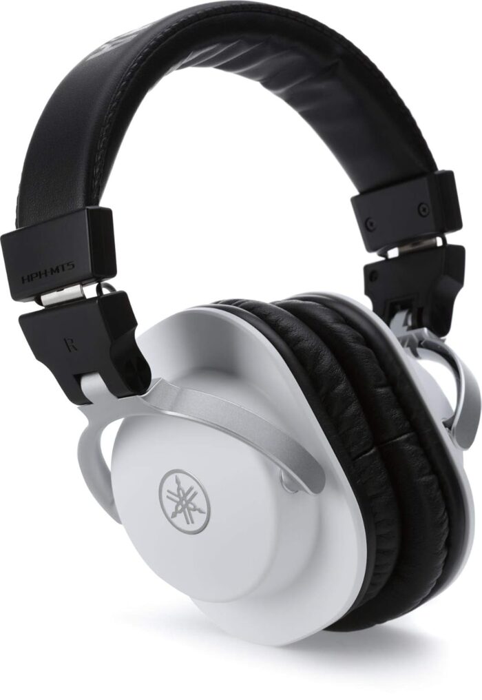 Yamaha HPH-MT5 Monitor Headphones, White, (HPH-MT5W)