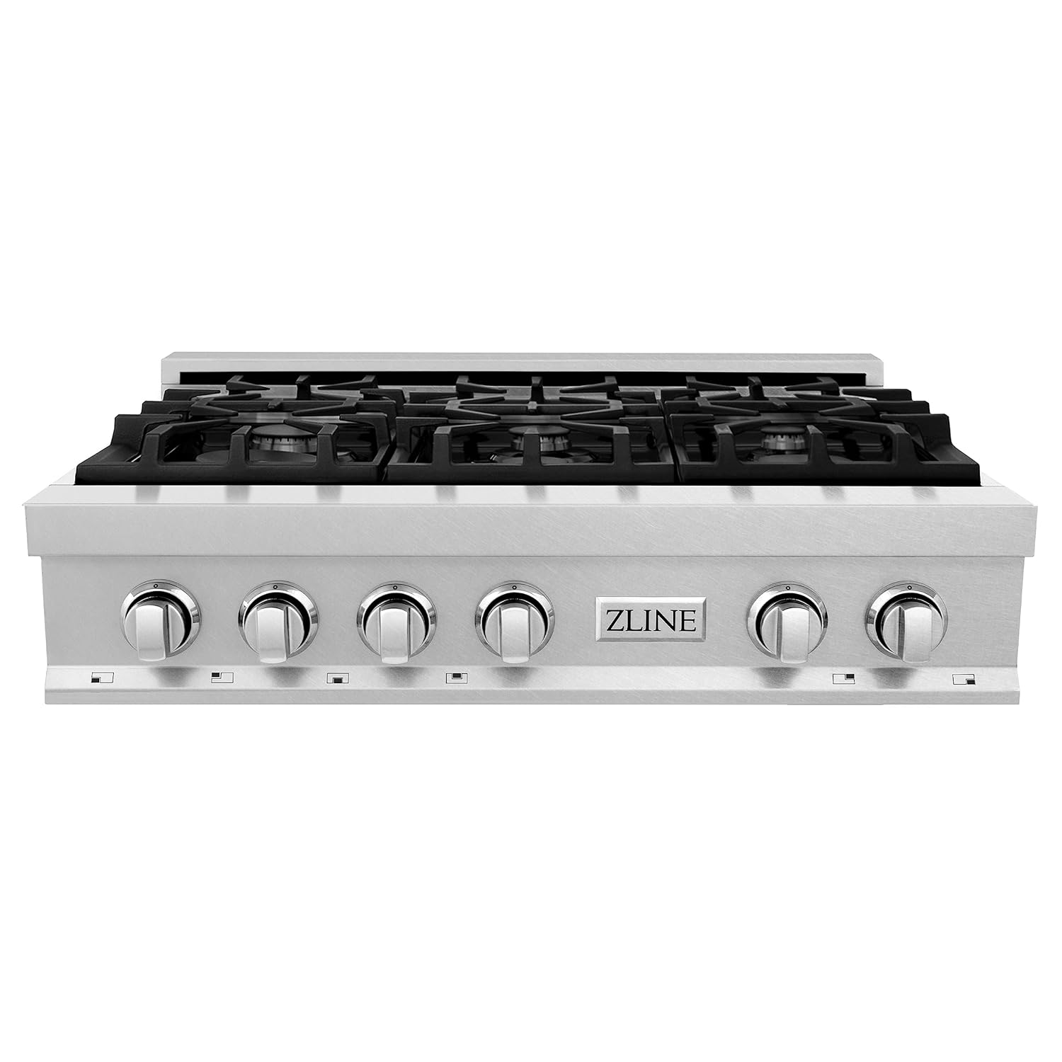 ZLINE 36 in. Legacy Gas Rangetop with 6 Burners and Porcelain Cooktop in DuraSnow® Stainless Steel (RTS-36)