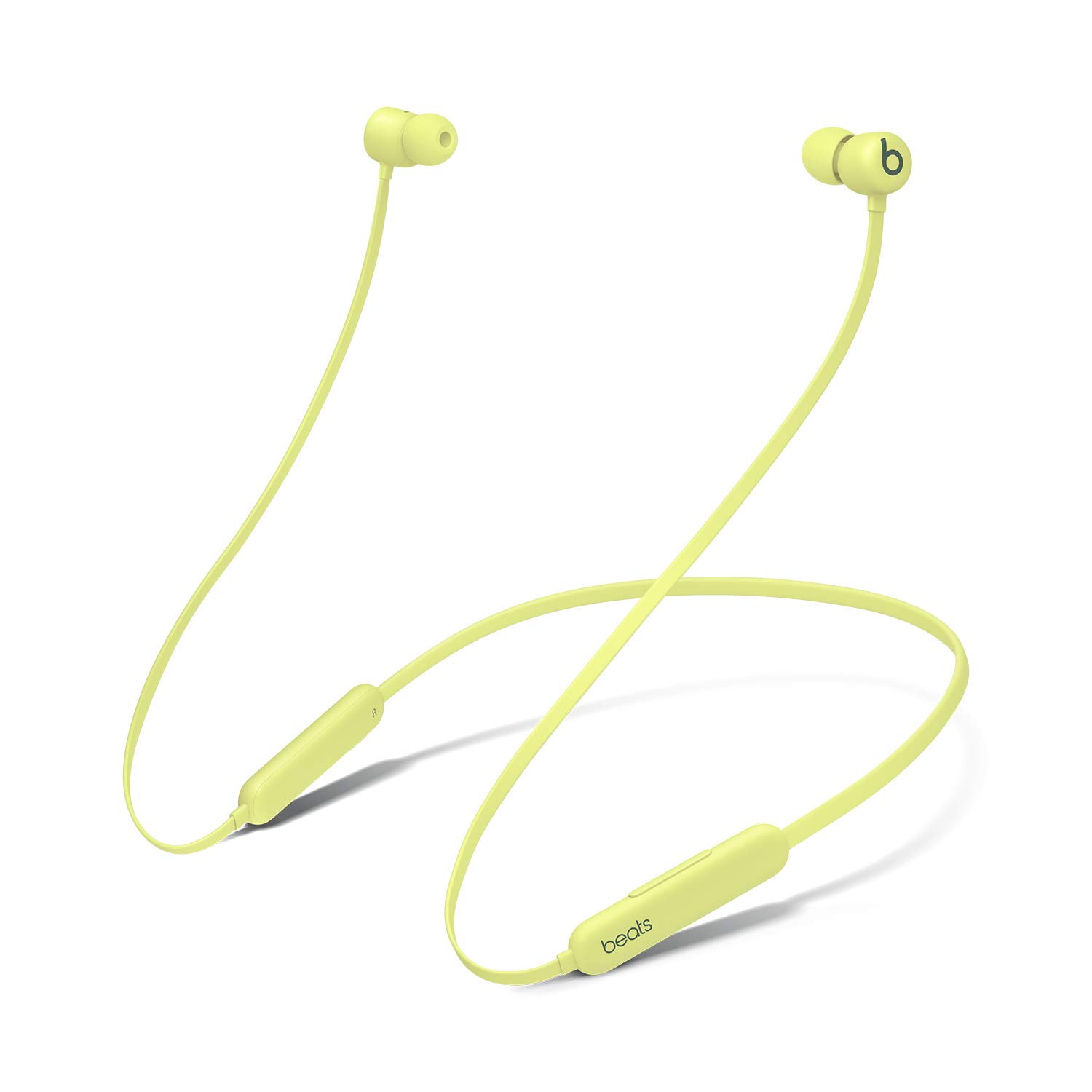 Beats Flex Wireless Earbuds – Apple W1 Headphone Chip, Magnetic Earphones, Class 1 Bluetooth, 12 Hours of Listening Time, Built-in Microphone – Yuzu Yellow