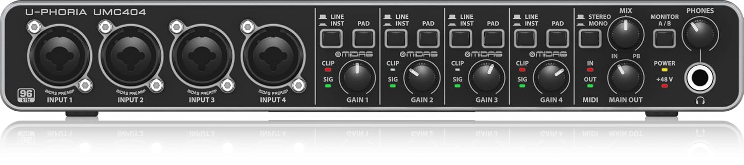 Behringer U-Phoria UMC404HD USB Audio Interface