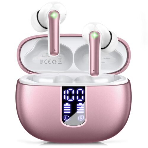 Ear Buds Wireless Earbuds - Bluetooth 5.3 Headphones (48H Playback) Built in Mic with LED Display Charging Case, IP7 Waterproof Earphone for iPhone Andriod Phones Laptop Sports...