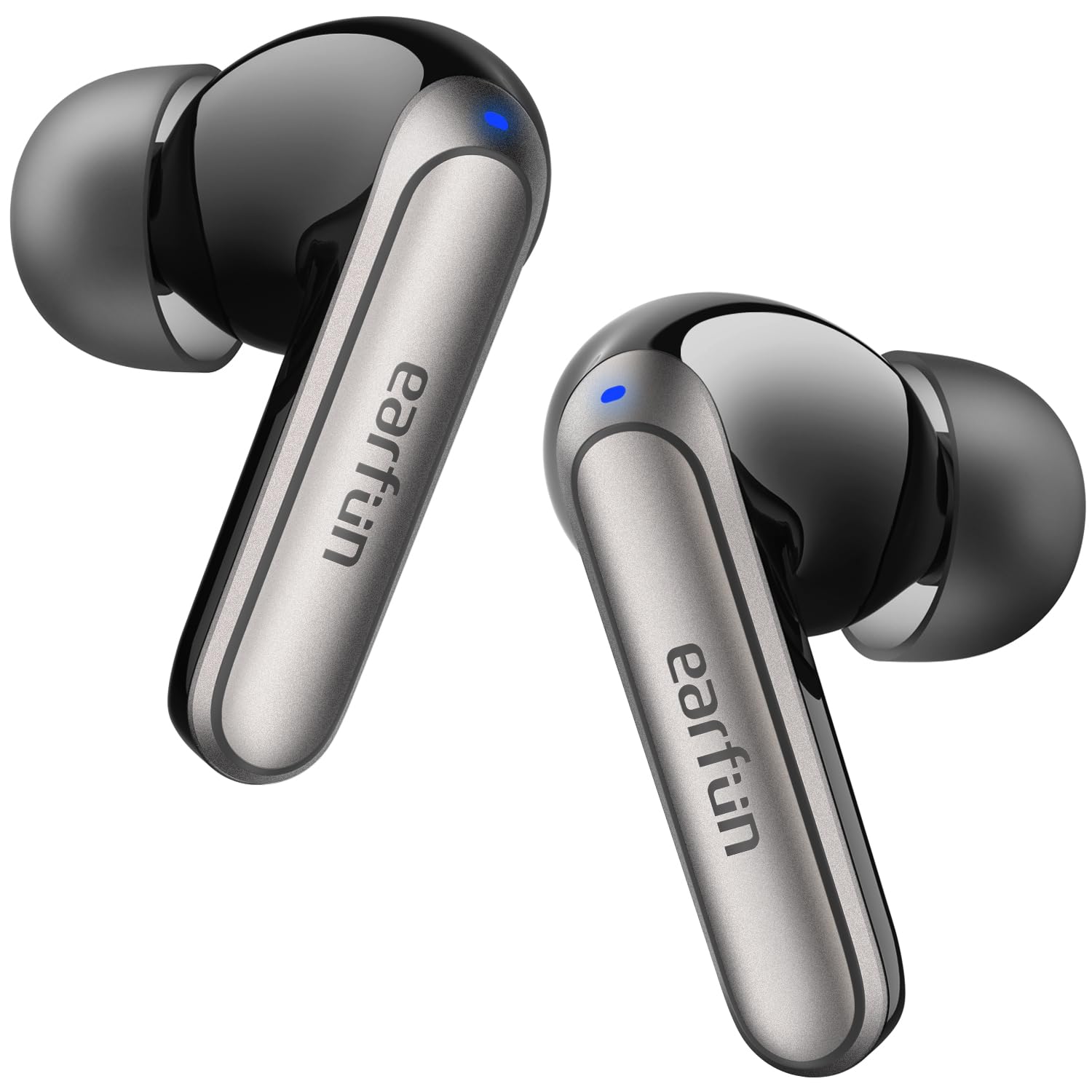 EarFun Adaptive Noise Cancelling Wireless Earbuds, 6 Mics AI ENC Call, Hi-Res Sound, LDAC, 40H Playtime, Multipoint Connection, Comfortable Fit, App Customization, Google Fast…