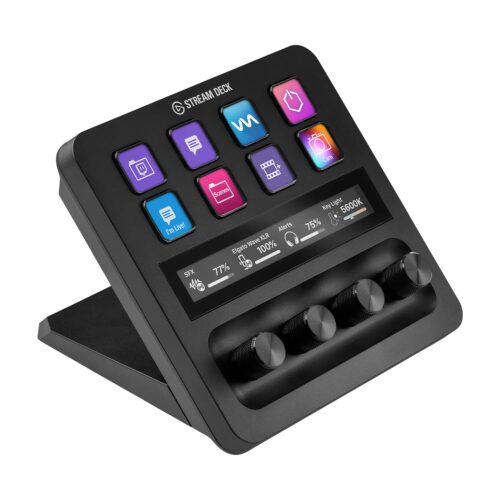 Elgato Stream Deck +, Audio Mixer, Production Console and Studio Controller for Content Creators, Streaming, Gaming, with customizable touch strip dials and LCD keys, works with...