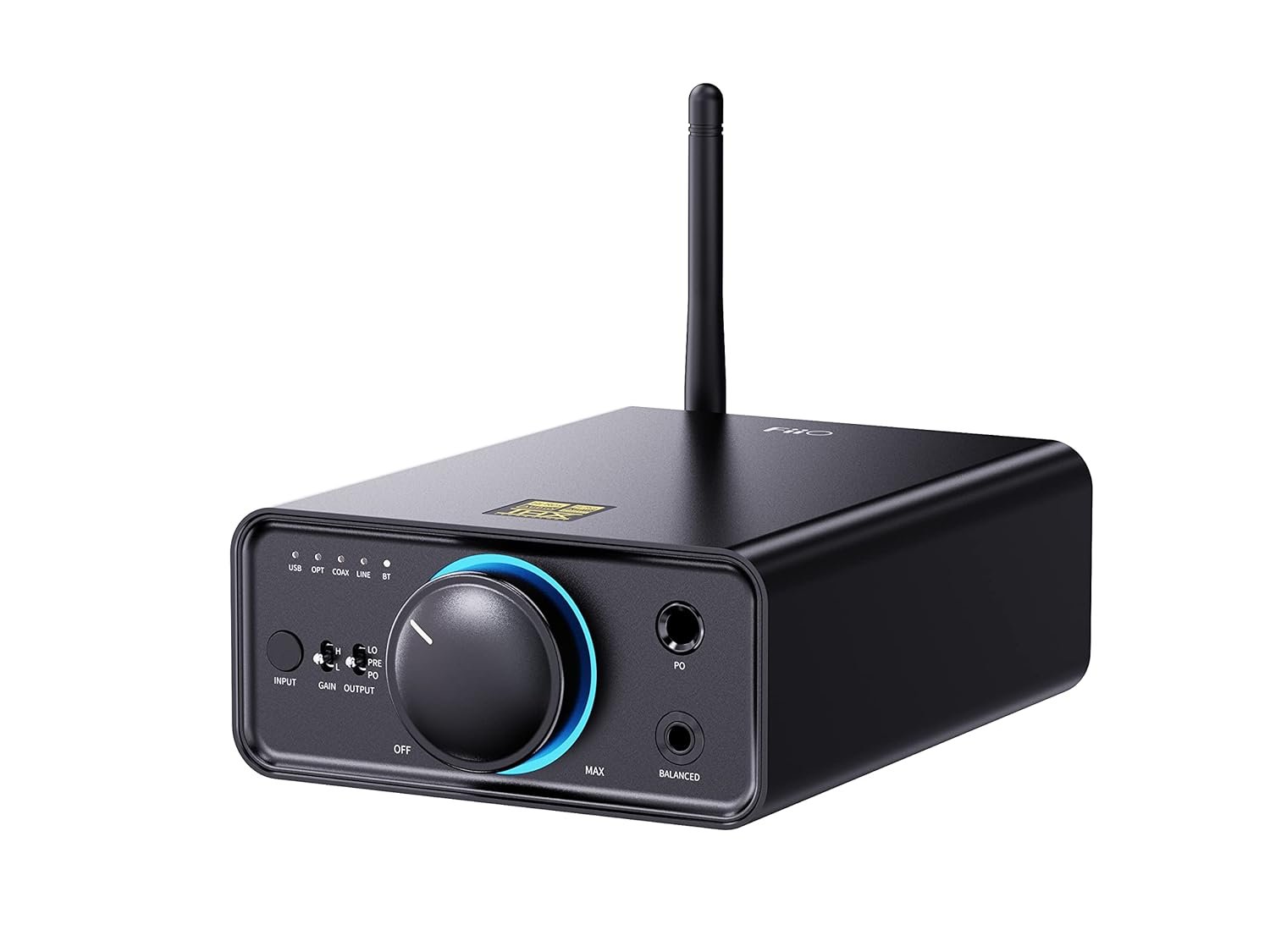 FiiO K7BT Balanced HiFi DAC Bluetooth Headphone Amplifier AK4493S*2, XMOS XU208 PCM384kHz DSD256,USB/Optical/Coaxial/RCA Inputs, 6.35mm/4.4mm Output(US Plug)