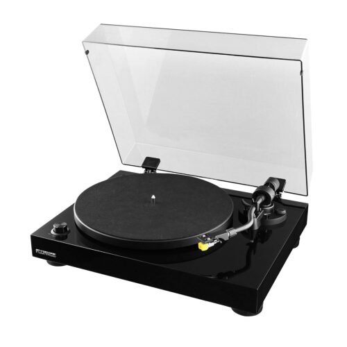 Fluance RT80 Classic High Fidelity Vinyl Turntable Record Player with Audio Technica AT91 Cartridge, Belt Drive, Built-in Preamp, Adjustable Counterweight, Solid Wood Plinth -...