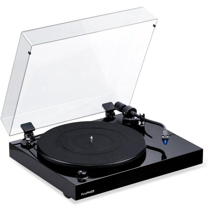 Fluance RT84 Reference High Fidelity Vinyl Turntable Record Player with Ortofon 2M Blue Cartridge, Speed Control Motor, High Mass MDF Wood Plinth, Vibration Isolation Feet -...