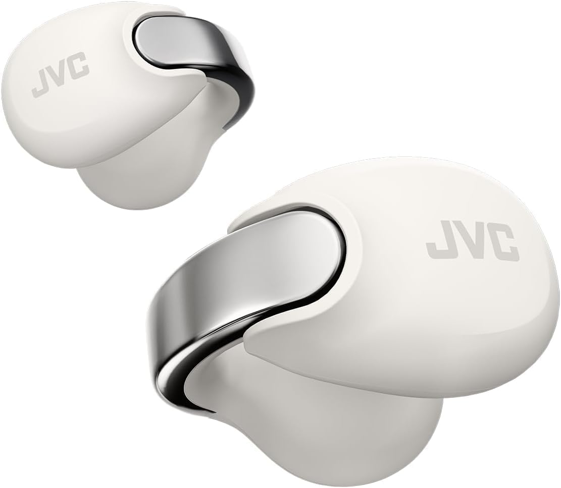 JVC Nearphones Open Ear True Wireless Headphones – Open Ear Earbuds – Bluetooth 5.3-24H Playback – IPX4 Water Resistant – Built-in Mic – Awareness & Comfort – Ear Clip Earbuds -…