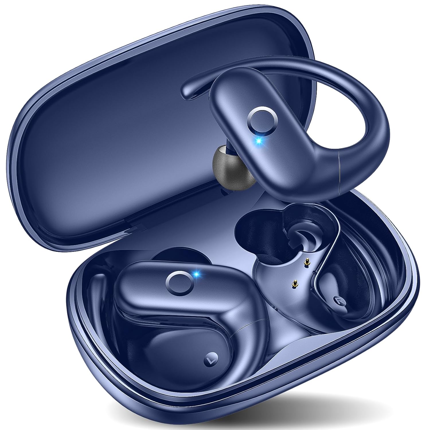 kurdene Wireless Earbuds Bluetooth Headphones Sport,Over Ear Buds with Deep Bass Sound,60Hrs Playtime Earphones Redesigned Comfort Fit with Earhooks for…