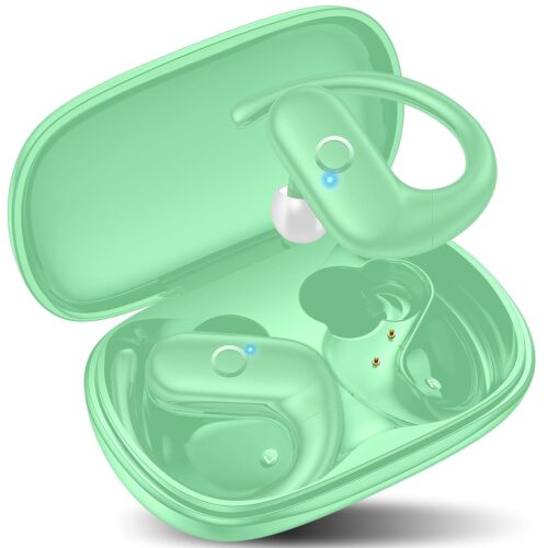 kurdene Wireless Earbuds Bluetooth Headphones Sport,Over Ear Buds with Deep Bass Sound,60Hrs Playtime Earphones Redesigned Comfort Fit with Earhooks for...