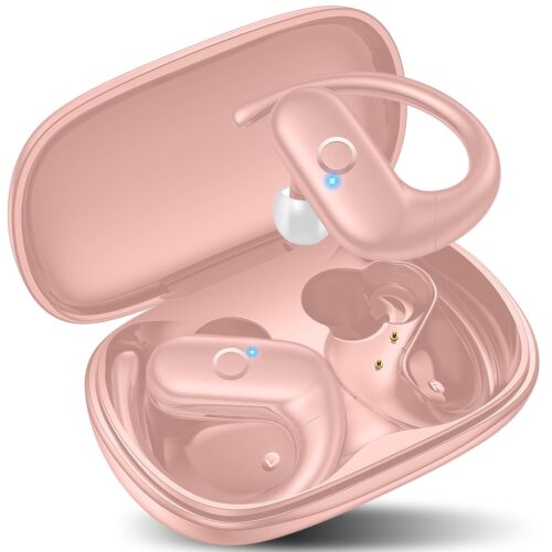 kurdene Wireless Earbuds Bluetooth Headphones Sport,Over Ear Buds with Deep Bass Sound,60Hrs Playtime Earphones Redesigned Comfort Fit with Earhooks for...