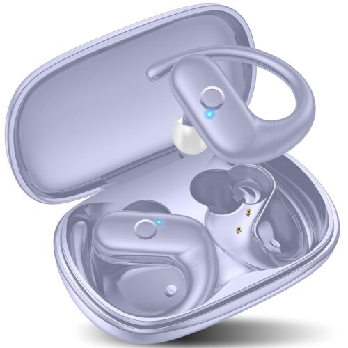 kurdene Wireless Earbuds Bluetooth Headphones Sport,Over Ear Buds with Deep Bass Sound,60Hrs Playtime Earphones Redesigned Comfort Fit with Earhooks for...