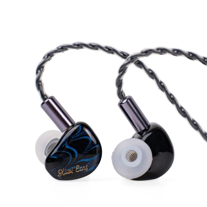 Linsoul Kiwi Ears Cadenza 10mm Beryllium Dynamic Driver IEM 3D Printed with Detachable Interchangeable Plug 0.78 2pin 3.5mm IEM Cable for Musician Audiophile (Blue)
