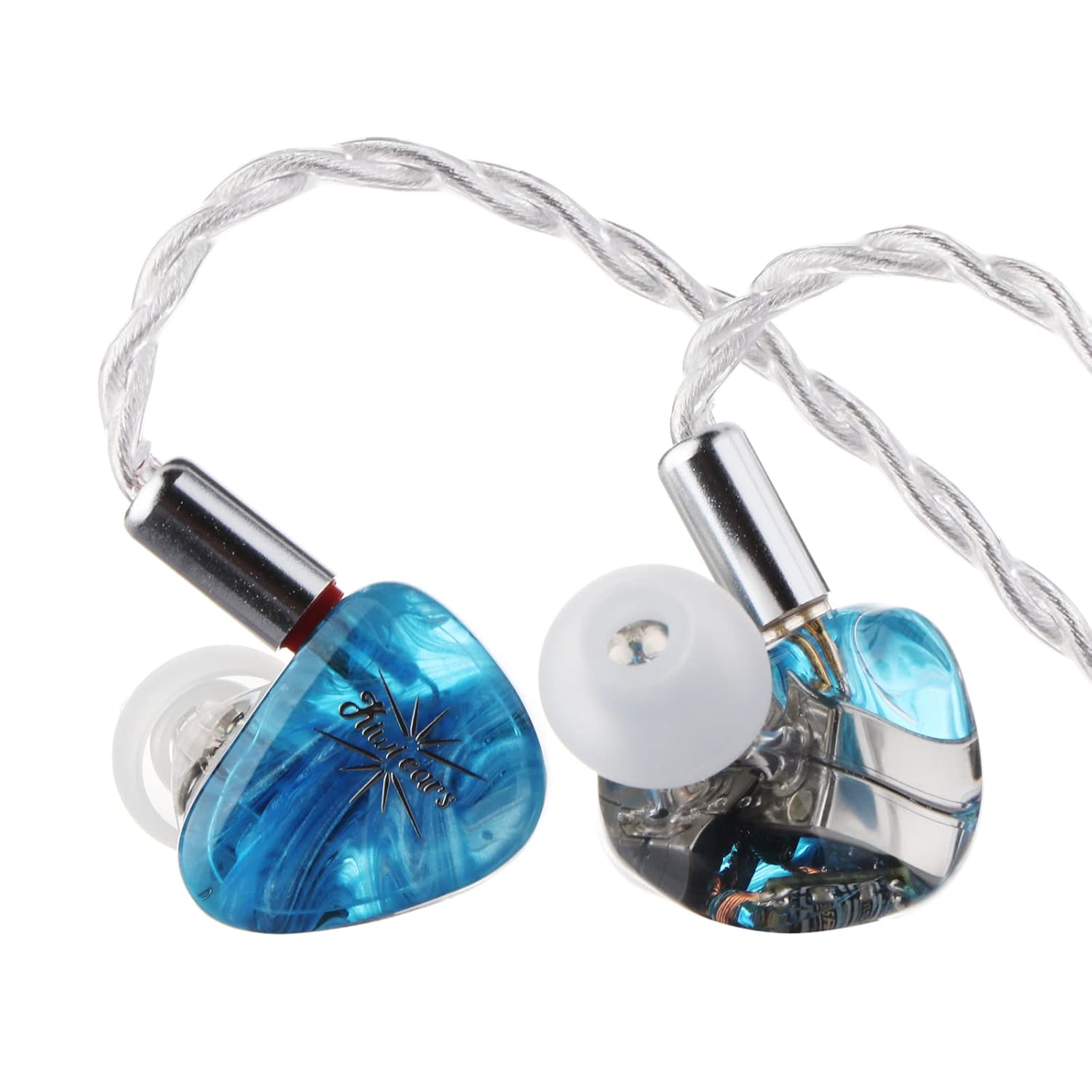 Linsoul Kiwi Ears Orchestra Lite Performance Custom 8BA in-Ear Monitor IEM with Detachable 4-core 7N Oxygen-Free Copper OFC Cable, Handcrafts Faceplate for Audiophile Studio…