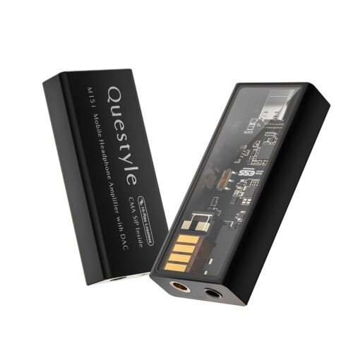 M15i Headphone Amplifier [MFi Certified] Portable USB DAC Amps with 4.4mm and 3.5mm Dual Outputs Supports PCM 768kHz/DSD512 High Resolution Lossless for Smartphones/PC/Laptops