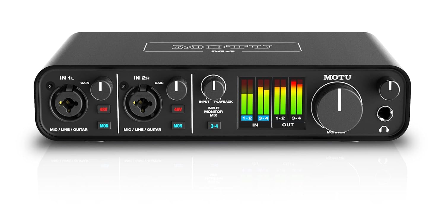MOTU M4 4×4 USB-C Audio Interface