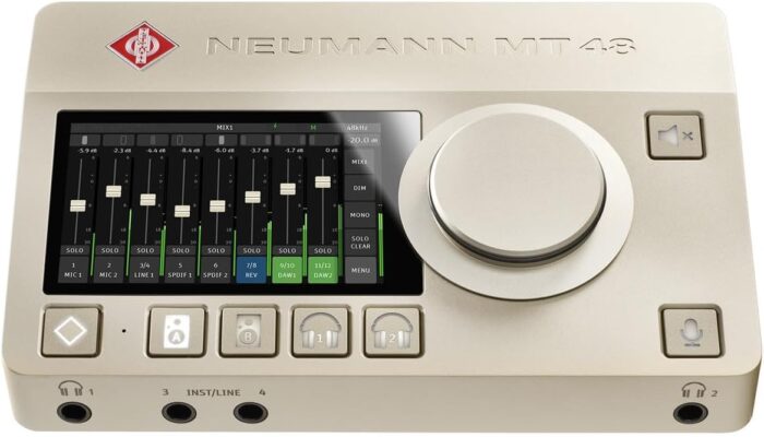 Neumann MT 48 US - Premium USB-C Audio Interface with Touchscreen Control, AES67, MIDI Interface, & ADAT/S/PDIF Expansion Connectivity