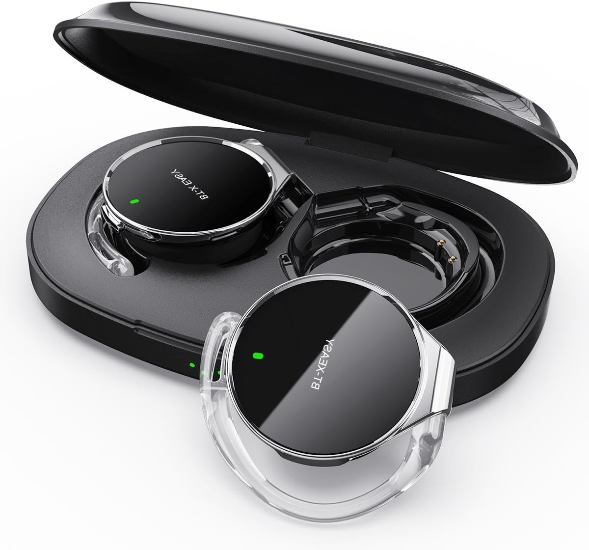 Open Ear Headphones Bluetooth 5.4, Sport On Ear Headphones Wireless, Water-Drop Shaped Noise Cancelling Clip On Headset Bluetooth with Long Battery Life, Comfort Fit 4…