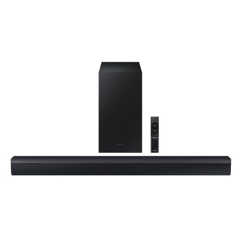 Samsung HW-C450 2.1ch Soundbar w/DTS Virtual X, Subwoofer Included, Bass Boost, Adaptive Sound Lite, Game Mode, Bluetooth, Wireless Surround Sound Compatible