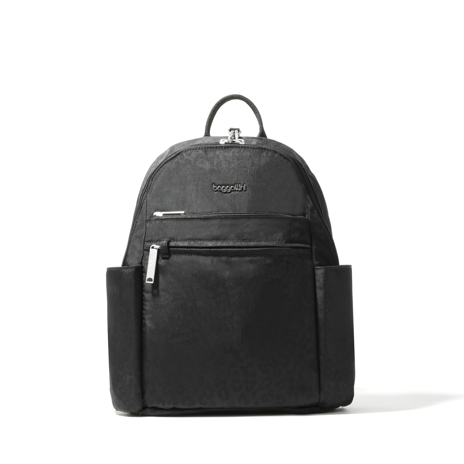 Securtex® Anti-theft Vacation Travel Backpack 10×13″ Slash-Resistant Nylon Daypack w/RFID, Black Cheetah