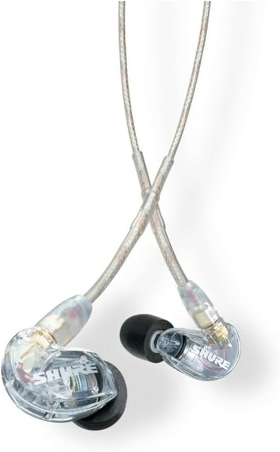 Shure SE215 PRO Wired Earbuds - Professional Sound Isolating Earphones, Clear Sound & Deep Bass, Single Dynamic MicroDriver, Secure Fit In Ear Monitor, plus Carrying Case & Fit...