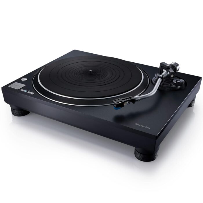 Technics Turntable, Premium Class HiFi Record Player with Coreless Direct, Stable Playback, Audiophile-Grade Cartridge and Auto-Lift Tonearm, Dustcover Included – SL-100C, Black...