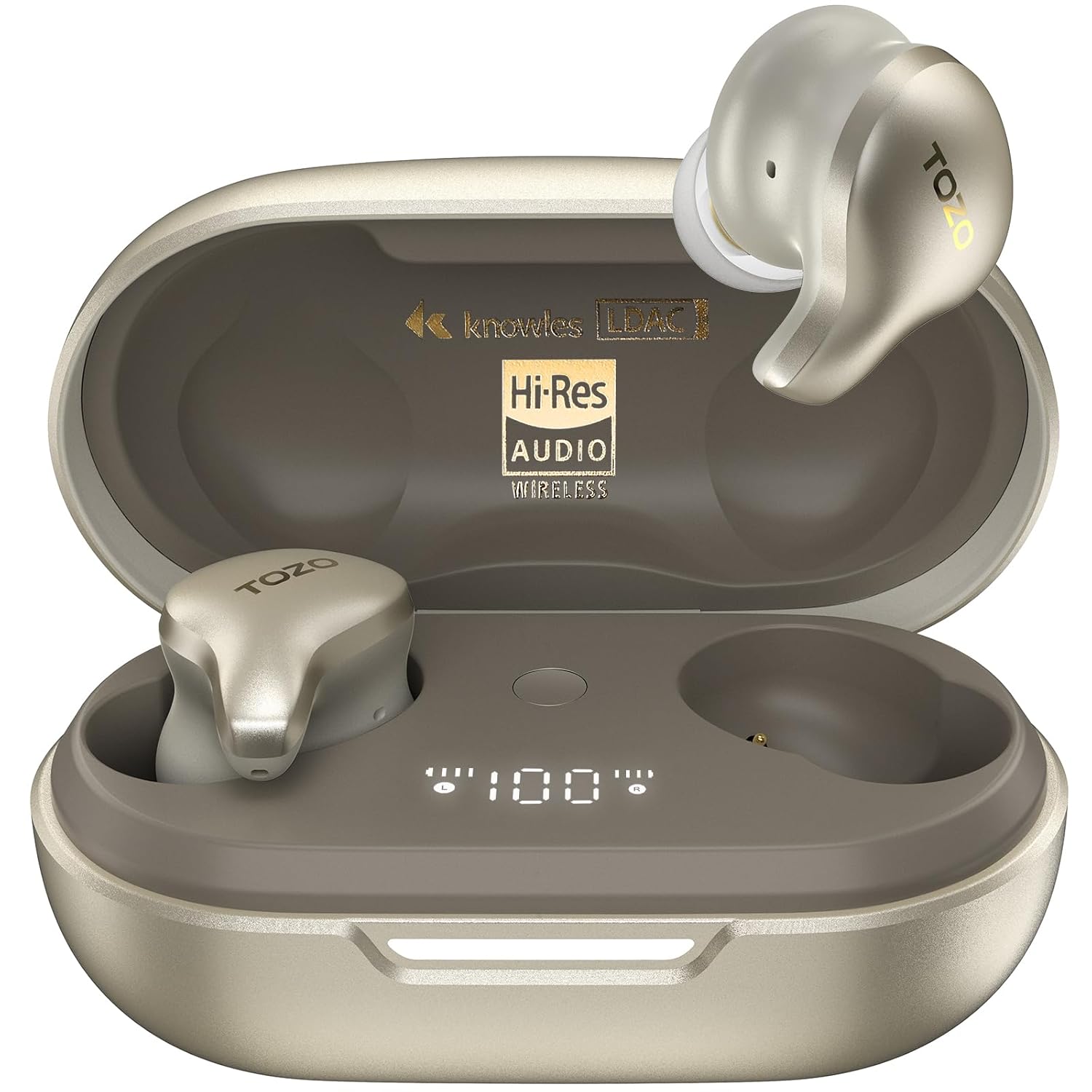 TOZO Golden X1 Wireless Earbuds Balanced Armature Driver and Hybrid Dynamic Driver, Bluetooth Headphones OrigX Pro, LDAC & Hi-Res Audio Wireless, Noise Cancellation Headset…