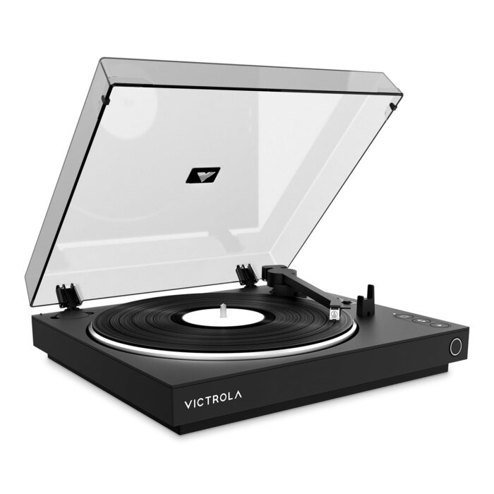 Victrola Automatic – Fully Automatic Bluetooth Turntable – Audio Technica ATN3600L Cartridge, 2-Speed Vinyl Record Player, Aluminum Platter, Switchable Preamp, Repeat Mode, Dust...