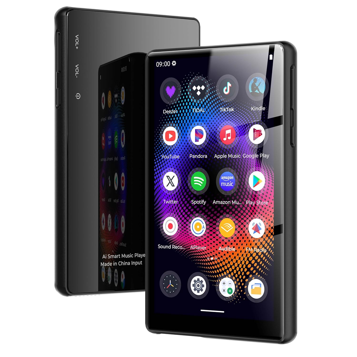 128GB MP3 Player with Bluetooth and WiFi，Music Video Player with Spotify Pandora,Amazon Music, 5″ Touch Screen Android MP4 MP3 Player for Kids with Audible, YouTube, Spotify…