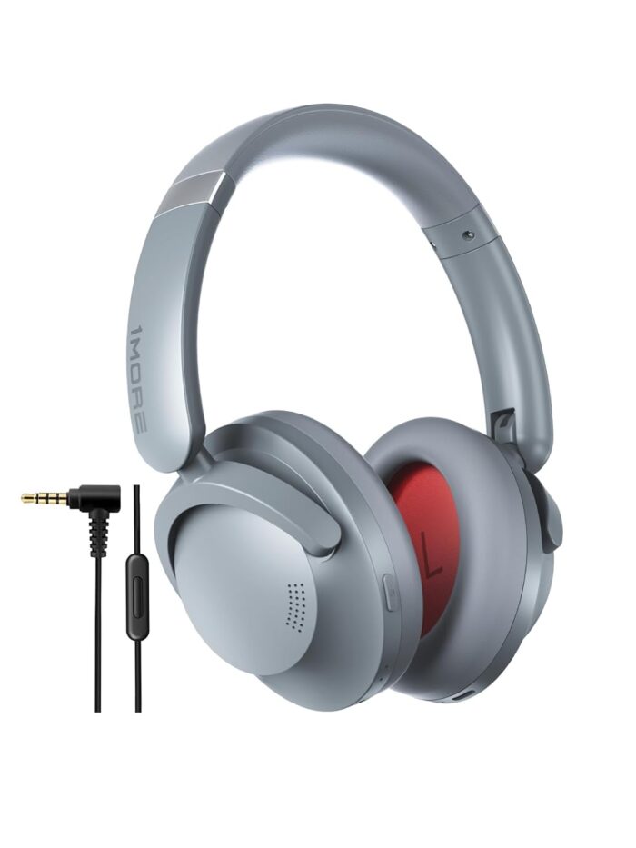 1MORE SonoFlow Pro HQ51 Wireless Over-Ear Headphones, Reduce Noise by Up to 45dB, Hi-Res Audio, 100H Playtime, App Control, Bluetooth 5.4, AI Clear Calls, Ultra-Light Comfort...