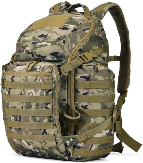 52L Tactical Backpack Military Molle Assault Pack - 3 Day Bugout Survival Rucksack, Hydration Compatible,Camo