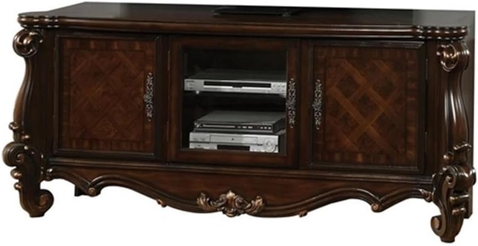 Acme Versailles TV Console in Cherry Oak