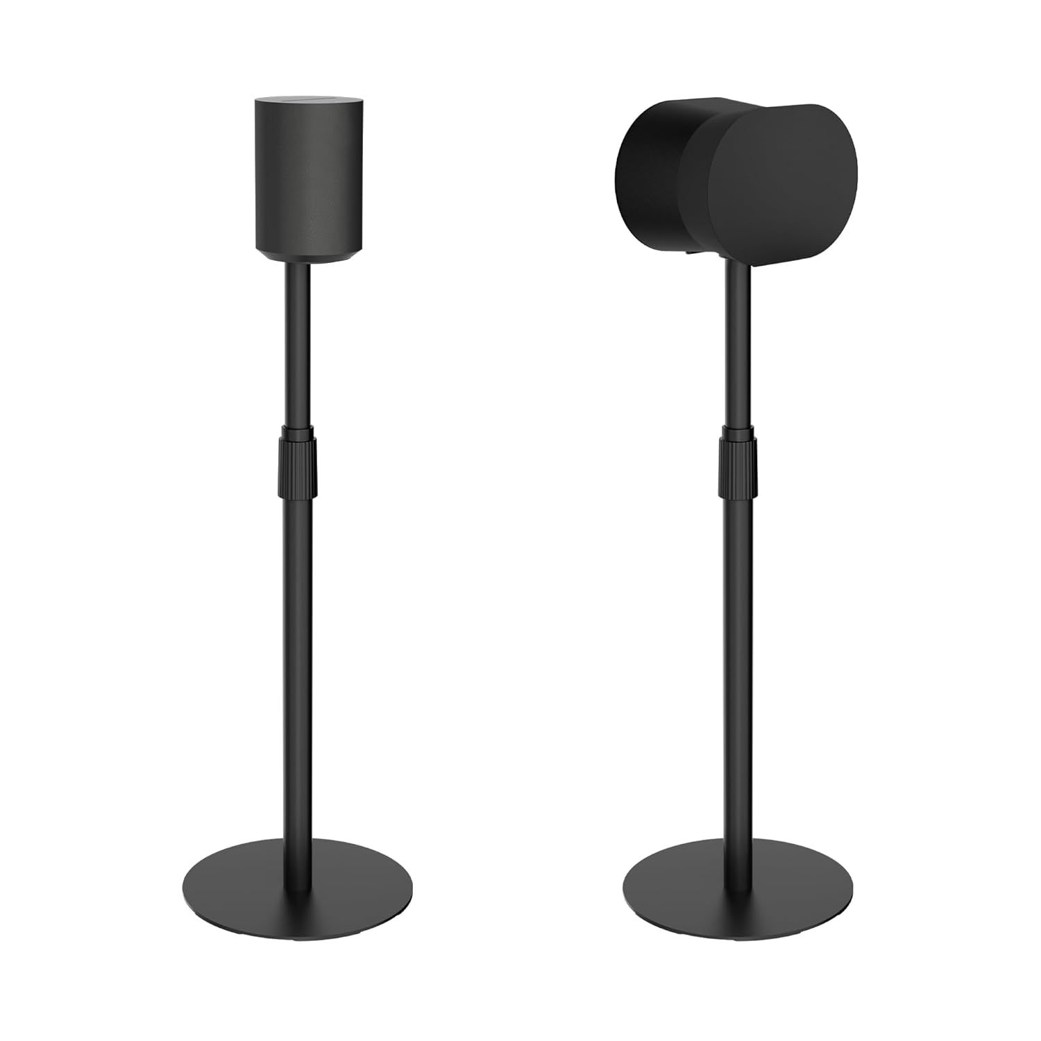 Adjustable Height Speaker Stands Compatible with SONOS Era 300 and Era 100, Height Adjustable up to 42.6”, Floor Stands with Cable Management, Speaker Mount, Black, 2 Pack (Pair)