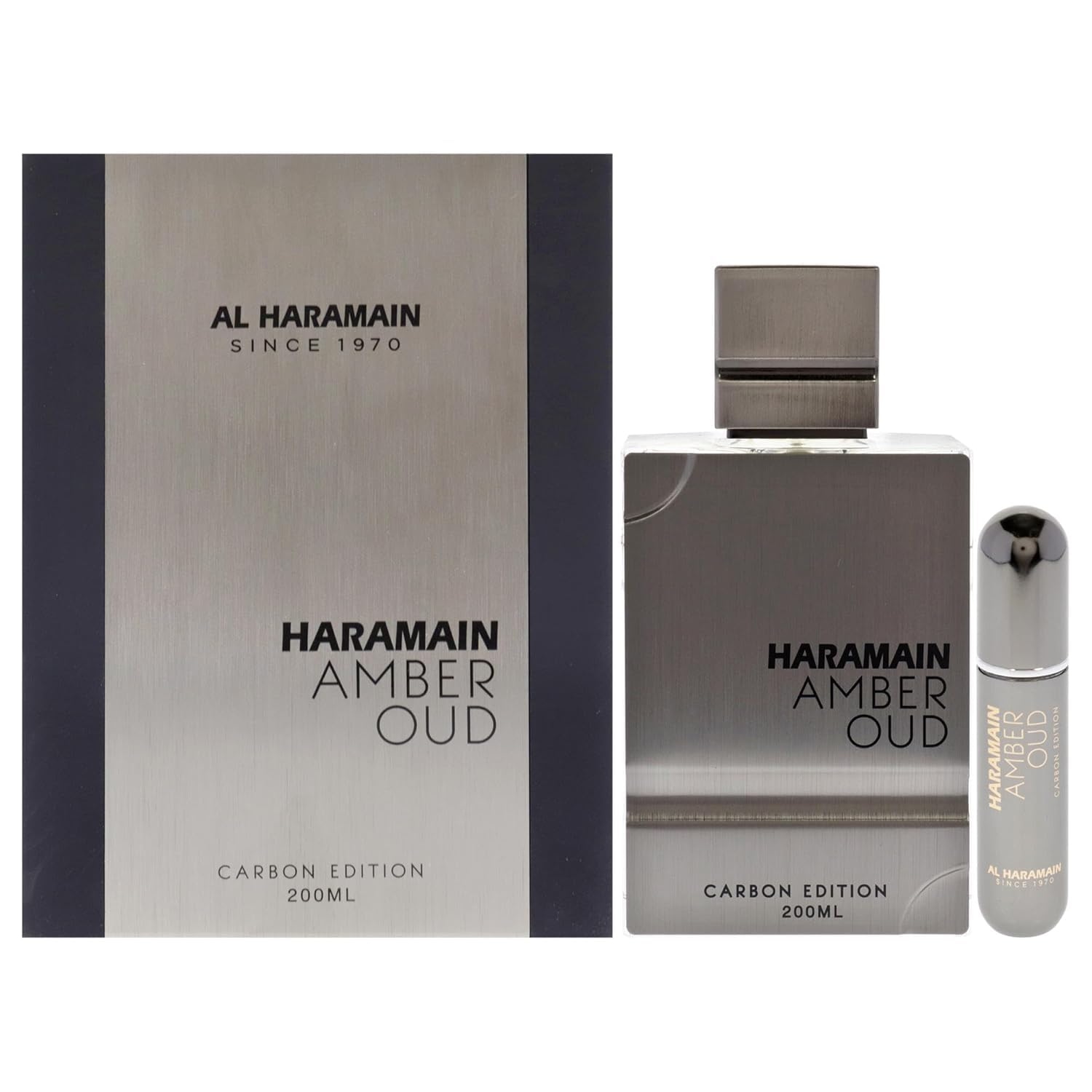 Al Haramain Amber Oud Carbon Edition – Arabian Cologne for Men – Long Lasting Perfume with Notes of Bergamot, Lavender, Rosemary, Amber, Vetiver, Cedar – Arabic Eau de Parfum -…