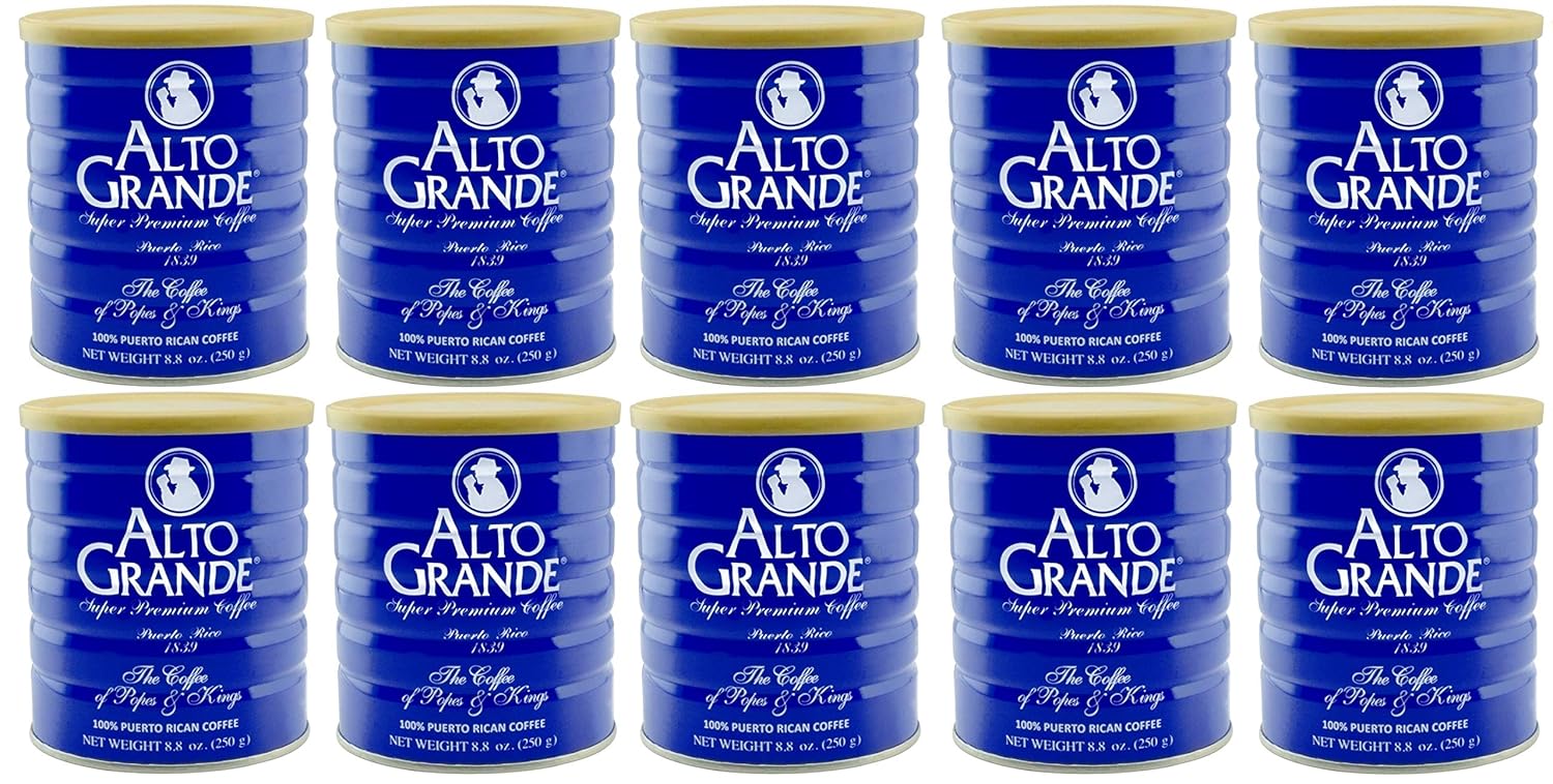 Alto Grande Super Premium Coffee Ground 8.8oz – 10 cans