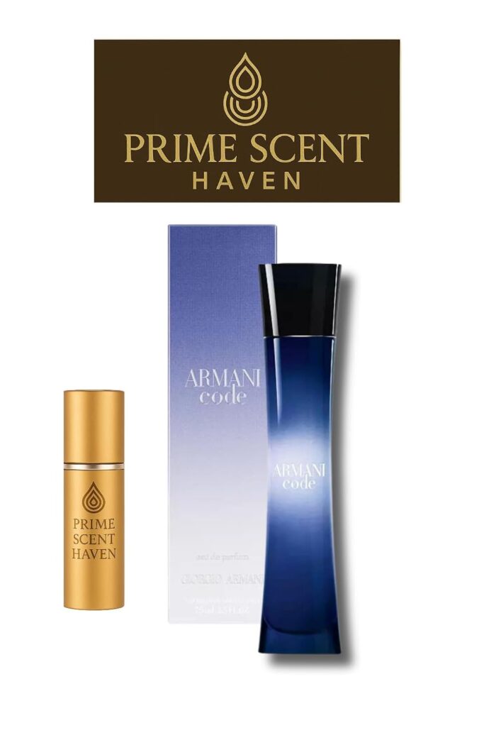 Armani- Code Perfume for Women Eau de Parfum Spray 2.5 oz Bundle with Perfume Atomizer