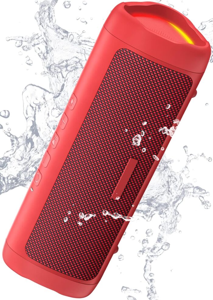 Bluetooth Speaker, IPX5 Waterproof Speaker with HD Sound, Up to 20H Playtime, TWS Pairing, BT5.3, Portable Wireless Speakers for Home/Party/Outdoor/Beach, Electronic Gadgets,...