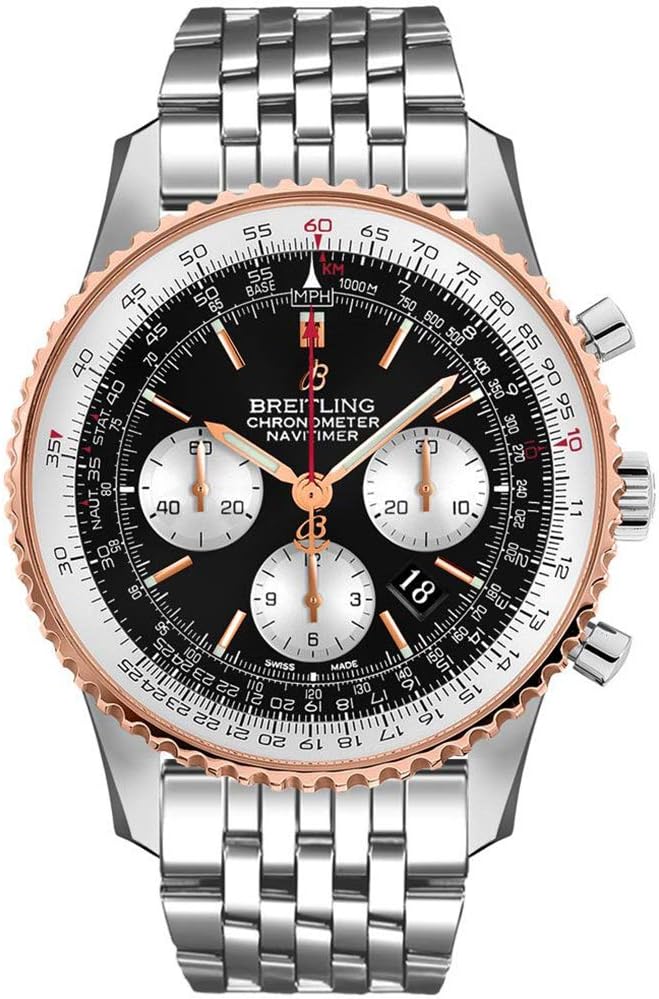 Breitling Navitimer 1 Chronograph Automatic Chronometer Black Dial Men’s Watch UB0127211B1A1