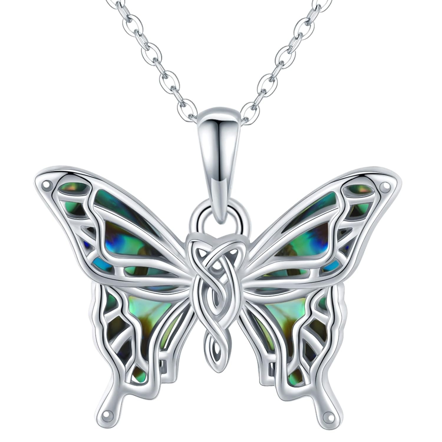 Butterfly Necklaces for Women 925 Sterling Silver Butterfly Jewelry Butterfly Pendant Necklace Gifts for Girlfriend Valentine’s Day Christmas