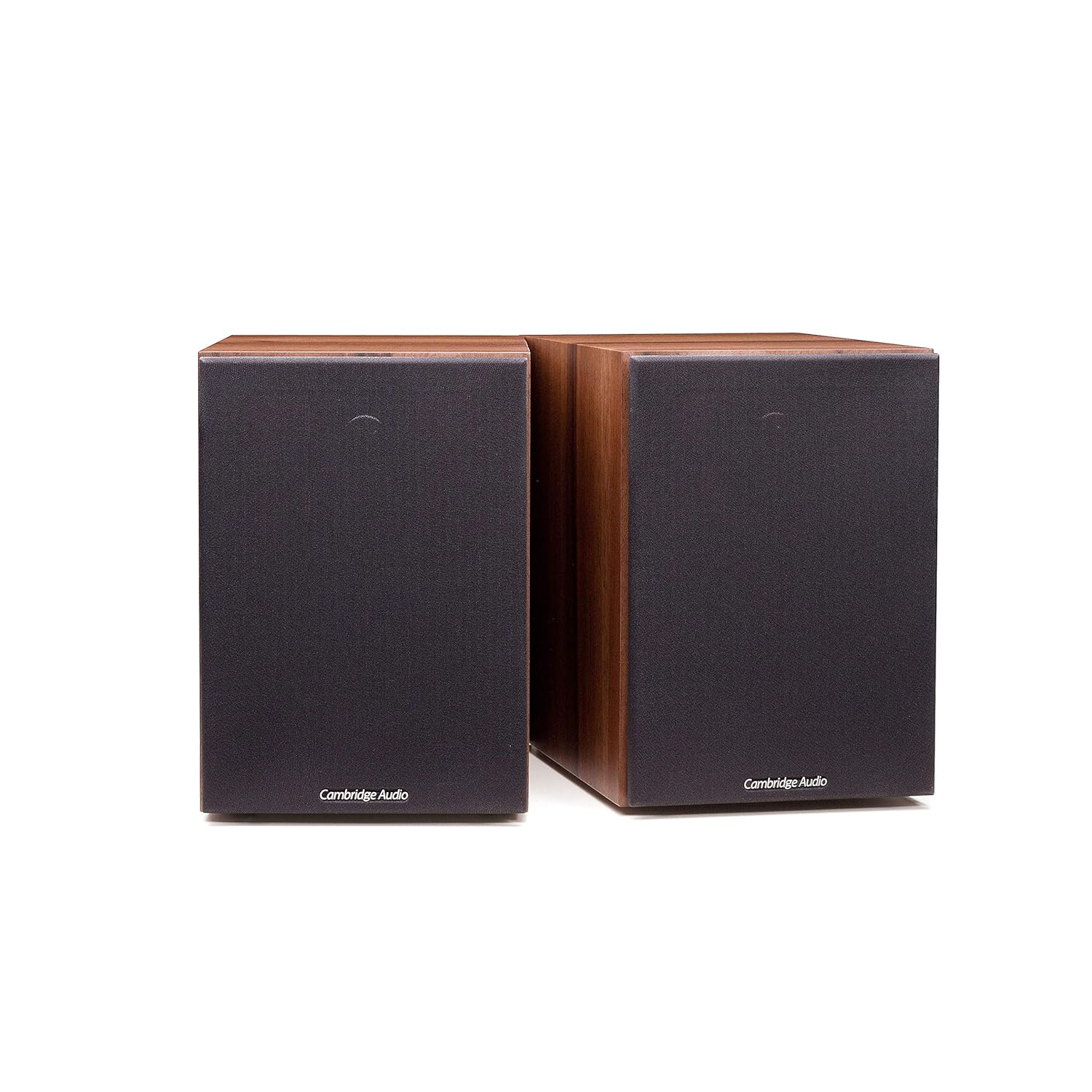 Cambridge Audio SX-50 Bookshelf Speaker | 100 Watt Home Theater Compact Speakers (Walnut)