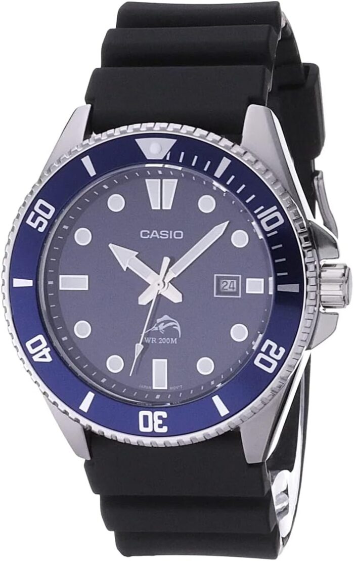 Casio MDV106 Series | Unisex Analog Watch | 200M WR | Stainless Steel Case | Resin Band | 2 Hand Analog (HR, Min, SEC) | Date Display | Screw Down Crown/Screw Down Caseback | 3...