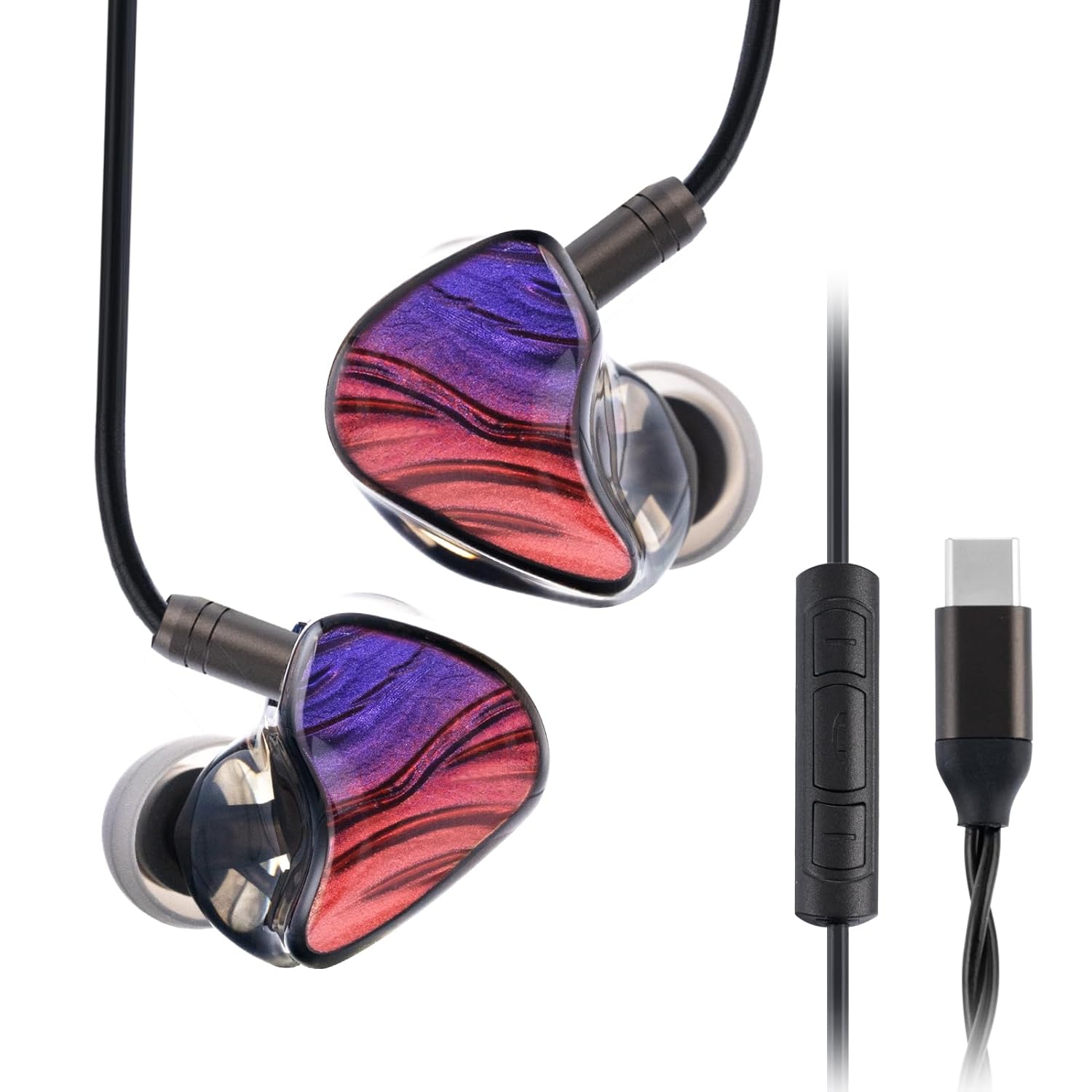 Celest lgniteXBeast 1DD 1BA USB C Headphones for iPhone 16 15 Pro Max iPad Pro USB-C Earphones with Microphone Volume Control Type-C Wired Earbuds IEMS USB Type C Earphone for…