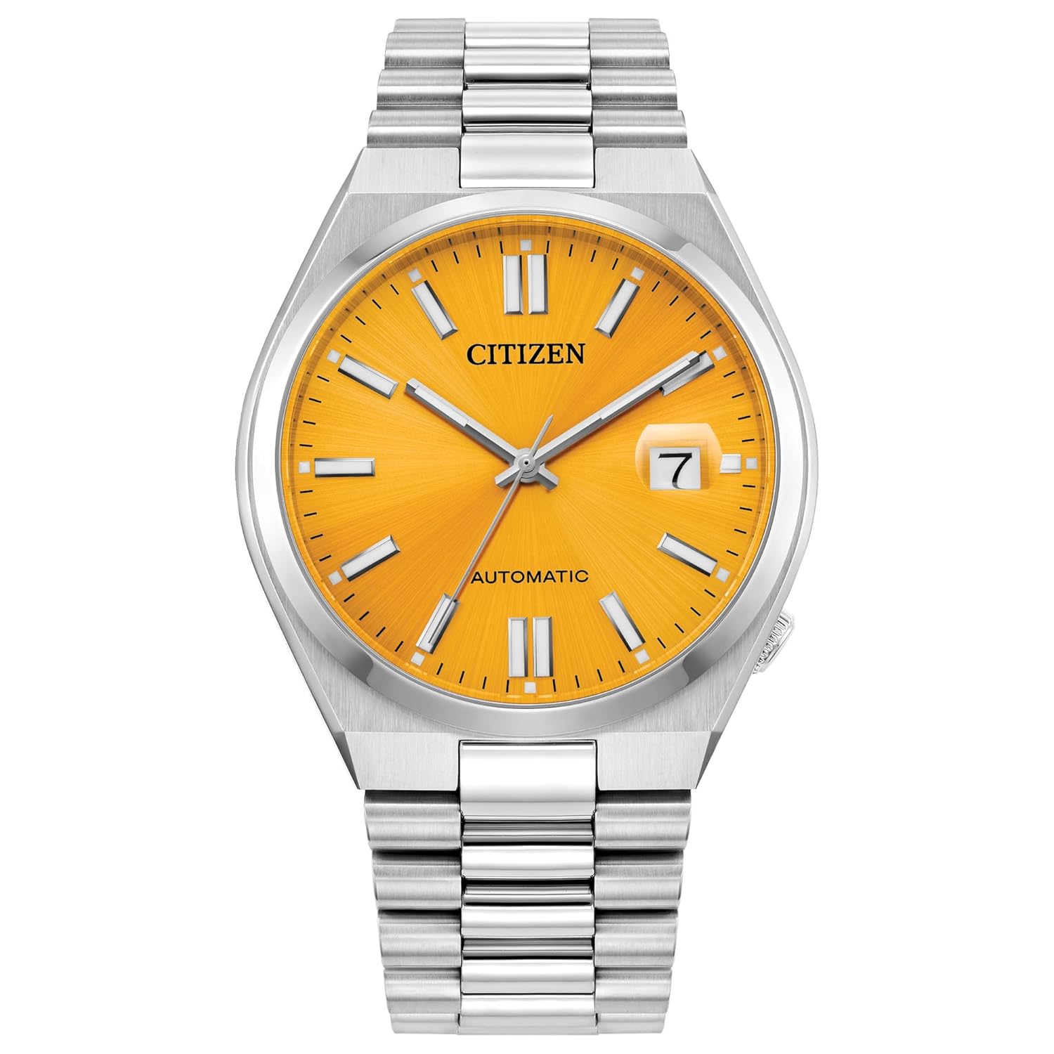 Citizen Men’s Automatic Tsuyosa Sport Luxury Watch, Silver-Tone Stainless Steel Bracelet and Case, 3 Hand and Date, 42 Hour Power Reserve