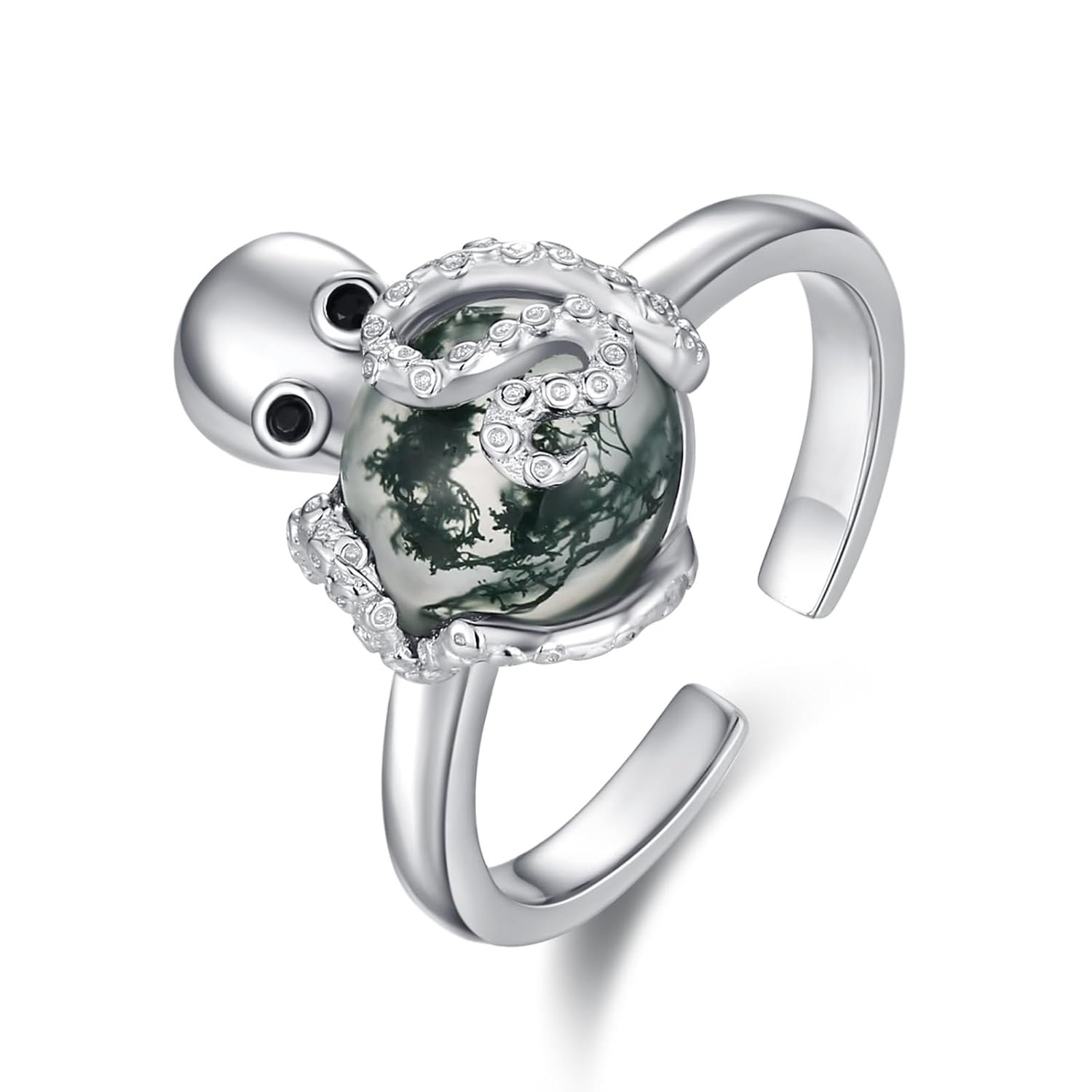 Cute Animals Ring 925 Sterling Silver Adjustable Ring Boho Jewelry Gifts for Women Men