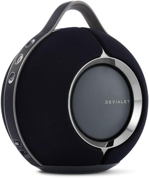 Devialet - Mania Portable Smart Speaker- Black - Premium Compact Sound - High-Fidelity Audio in Compact Design - Deep Bass, Smooth Connectivity, Adaptive Sound, Durable Design